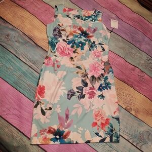 Calvin Klein Size 14 Floral Midi Dress #0463